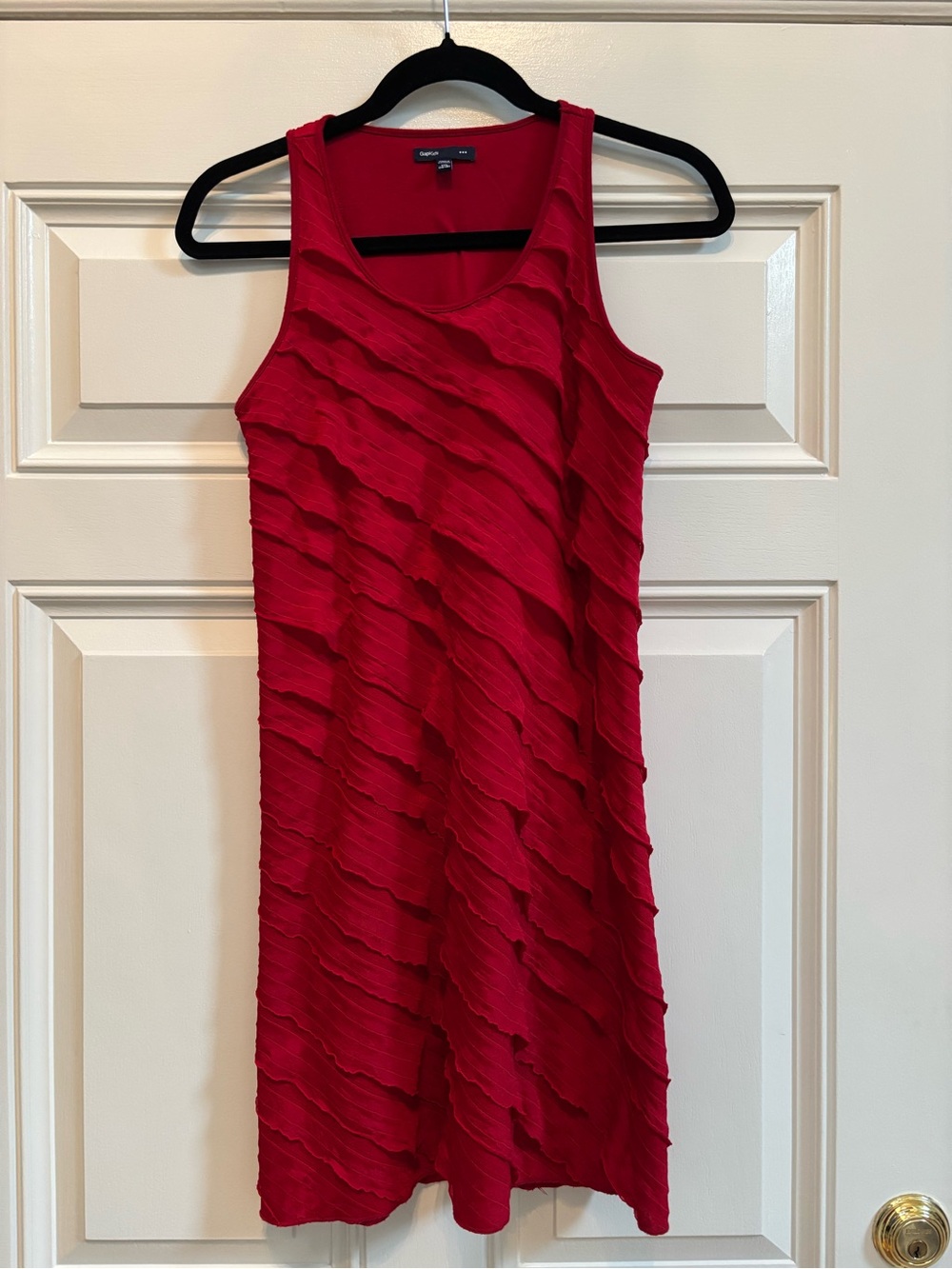 GAP kid Red Textured Tank Dress